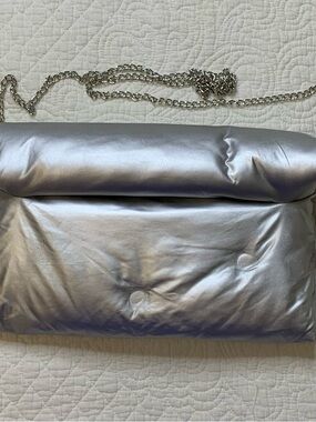 Hello 3am Sam Forever Metallic Silver Quilted Purse